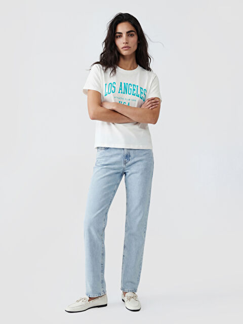 LCW Jeans Normal Bel Straight Fit Kadın Jean Pantolon