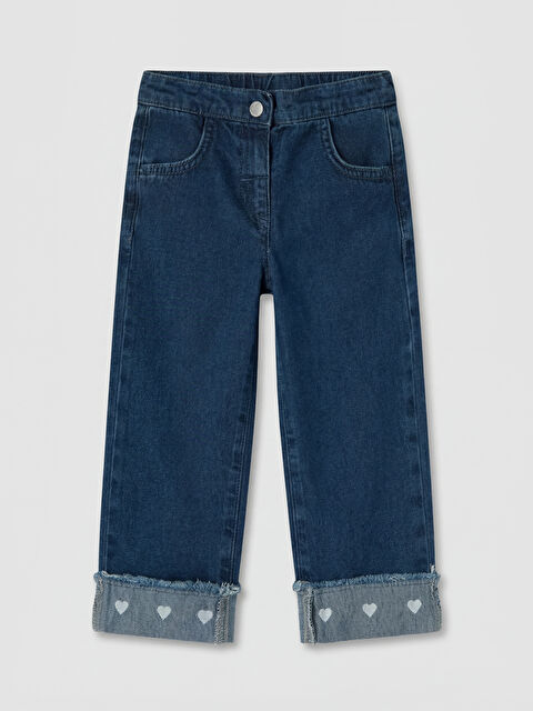 LCW baby Regular Fit Kız Bebek Jean Pantolon