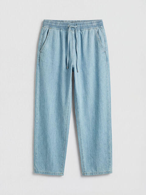 LCW Jeans Beli Lastikli Balloon Fit Kadın Jean Pantolon - S6P957Z8-311