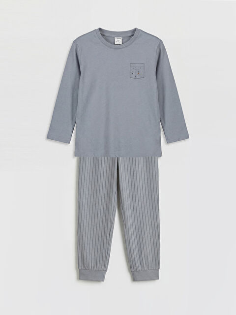 LCW Kids Bisiklet Yaka Erkek Çocuk Pijama Takım - S6P994Z1-ZYS