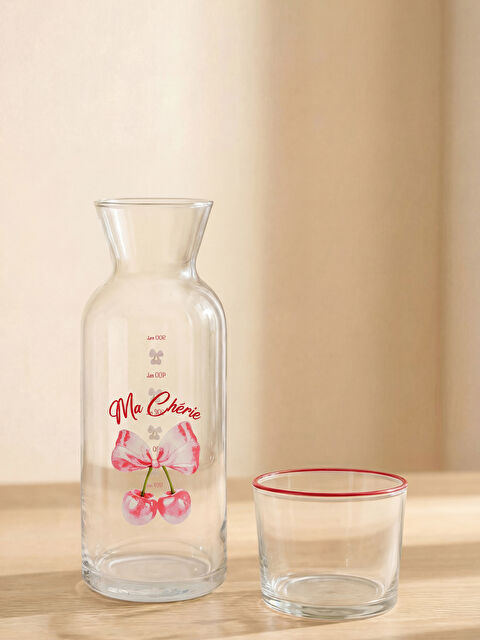 LCW HOME Baskılı Cam Su Şişesi 700 ml