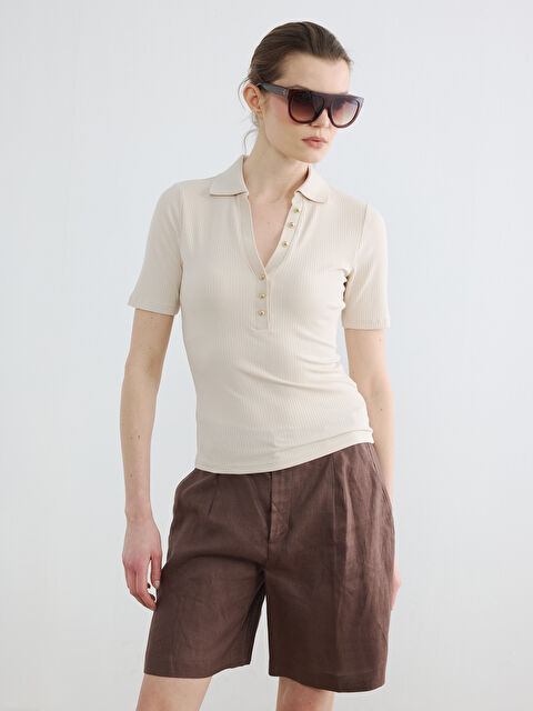 LCW EVERYDAY Polo Yaka Kadın Tişört