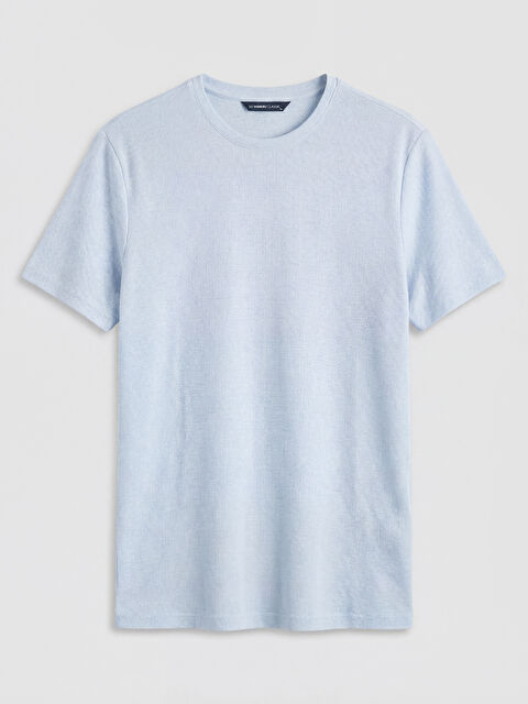 LCWAIKIKI Classic Bisiklet Yaka Erkek Tişört - S6Q039Z8-MHT