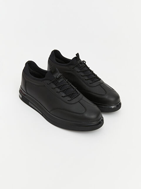 LCW STEPS Deri Görünümlü Kalın Tabanlı Erkek Sneaker - S6Q073Z8-HUC