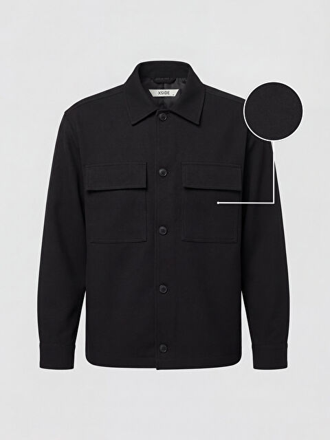 XSIDE Rahat Kalıp Gömlek Yaka Erkek Mont