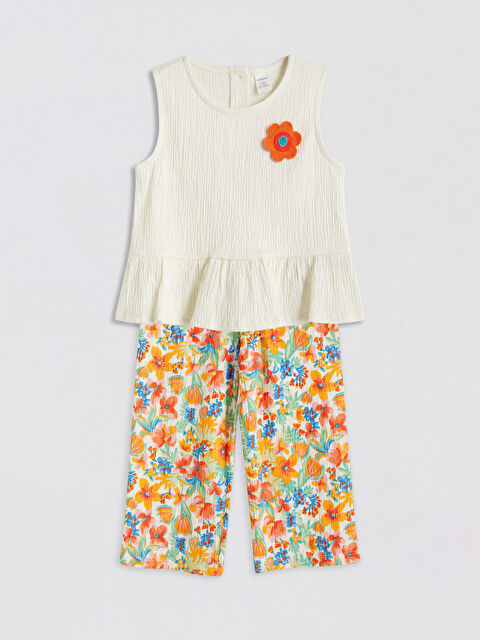 LCW baby Çiçekli Kız Çocuk Takım