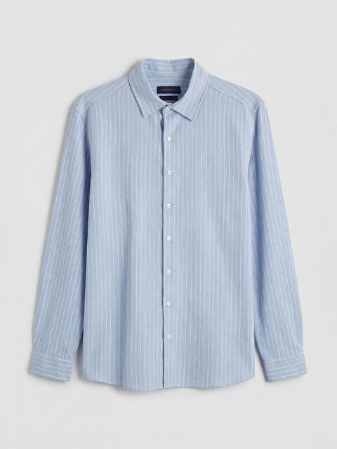 SOUTHBLUE Slim Fit Çizgili Erkek Gömlek - S6Q179Z8-LEN