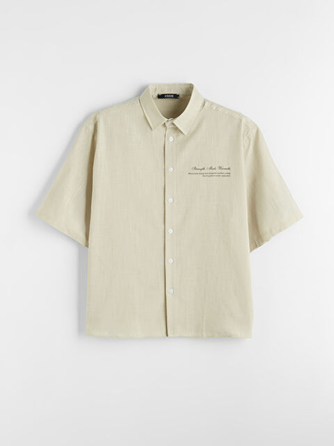 XSIDE Loose Fit Çizgili Erkek Gömlek - S6OO00Z8-CR8