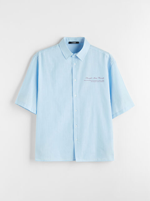 XSIDE Loose Fit Çizgili Erkek Gömlek - S6OO00Z8-CSV