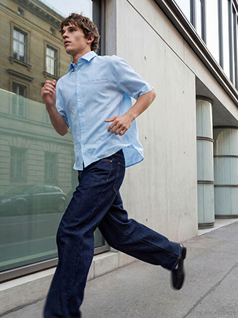 XSIDE Loose Fit Çizgili Erkek Gömlek