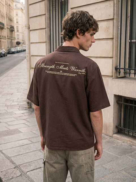 XSIDE Loose Fit Çizgili Erkek Gömlek