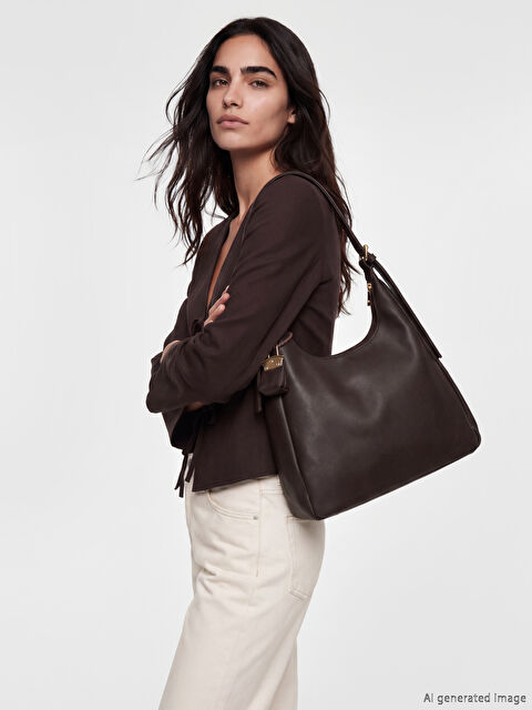 LCW ACCESSORIES Deri Görünümlü Kadın Omuz Çantası