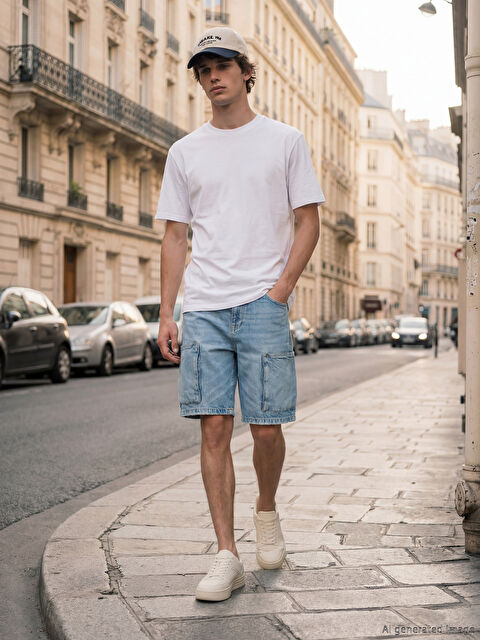 XSIDE Standart Kalıp Erkek Jean Şort