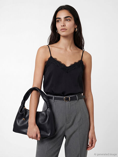 LCW ACCESSORIES Deri Görünümlü Kadın Omuz Çantası