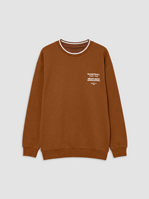 LCW Kids Bisiklet Yaka Baskılı Erkek Çocuk Tişört - S6Q253Z4-3ZU