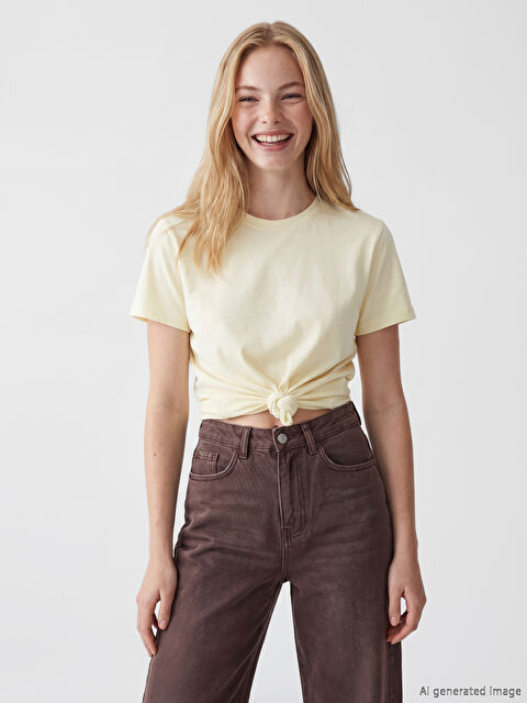 XSIDE Bisiklet Yaka Kadın Tişört