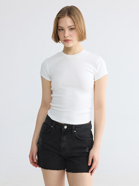 XSIDE Bisiklet Yaka Kadın Tişört