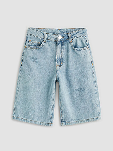LCW ECO Kız Çocuk Jean Şortolon - S6Q335Z4-SHK