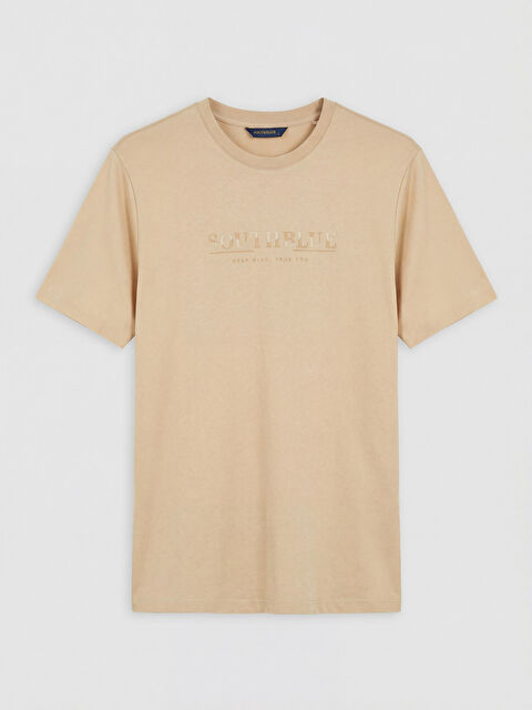 SOUTHBLUE Bisiklet Yaka Baskılı Erkek Tişört