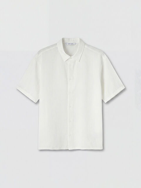 LCW Vision Regular Fit Erkek Dokulu Gömlek