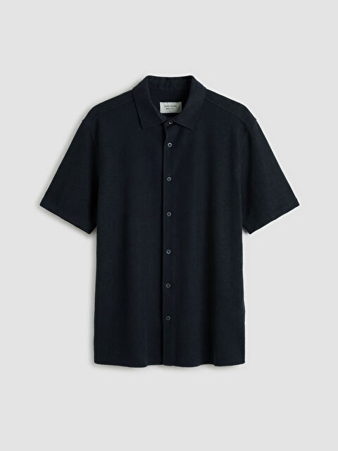 LCW Vision Regular Fit Erkek Dokulu Gömlek - S6Q412Z8-RFH