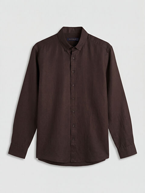 SOUTHBLUE Regular Fit Keten Karışımlı Erkek Gömlek - S6Q431Z8-8XJ