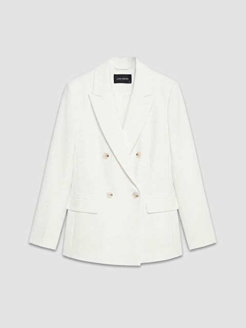 LCW Vision Kruvaze Yaka Kadın Blazer Ceket - S6Q502Z8-R9J