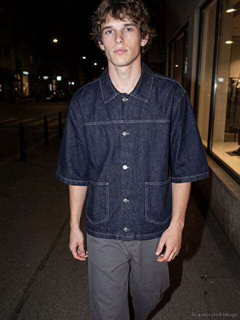 XSIDE Regular Fit Erkek Jean Ceket