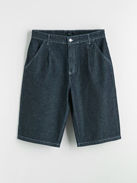 XSIDE Standart Kalıp Erkek Jean Şort - S6OO07Z8-CRP