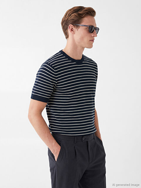 SOUTHBLUE Erkek Kısa Kollu Triko Kazak