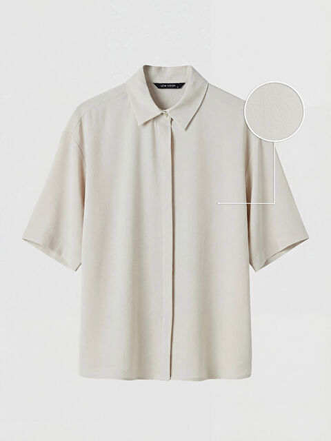 LCW Vision Oversize Armürlü Kadın Gömlek