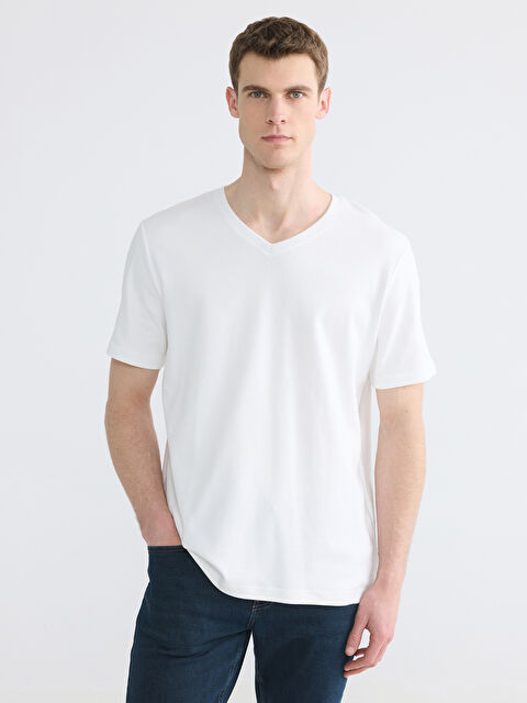 LCWAIKIKI Classic V Yaka Erkek Tişört