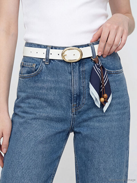 LCW ACCESSORIES Metal Tokalı Fular Aksesuarlı Kadın Kemer