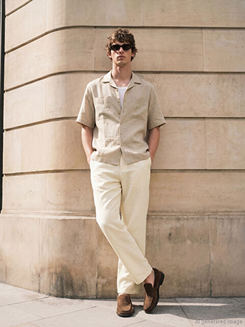 LCW Vision Loose Fit Dokulu Erkek Pantolon