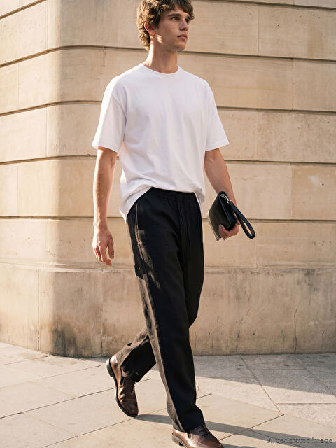 LCW Vision Loose Fit Dokulu Erkek Pantolon