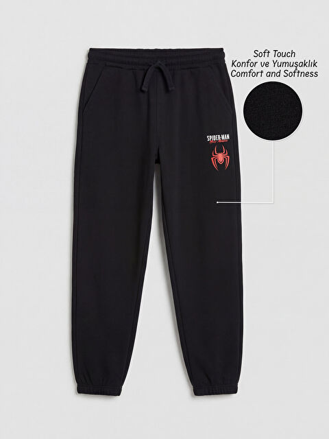 LCW Kids Spider-Man Baskılı Erkek Çocuk Soft Touch Eşofman Altı