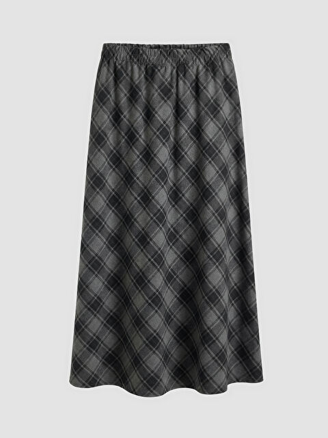 LCW Grace Beli Lastikli Ekose Etek - S6Q743Z8-LKN