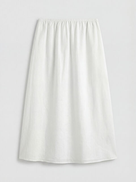 LCW Modest Beli Lastikli Kloş Etek - S6Q745Z8-J5E