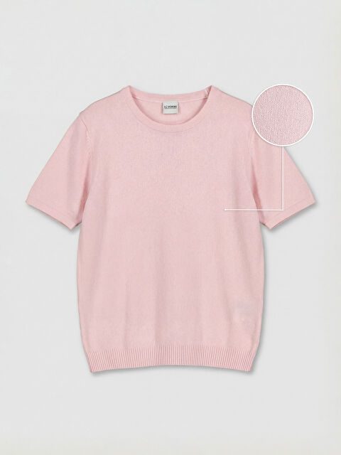 LCW Kids Kısa Kollu Kız Çocuk Triko Kazak