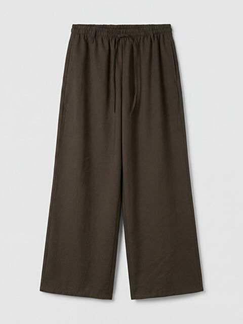 LCWAIKIKI Classic Beli Lastikli Kadın Pantolon