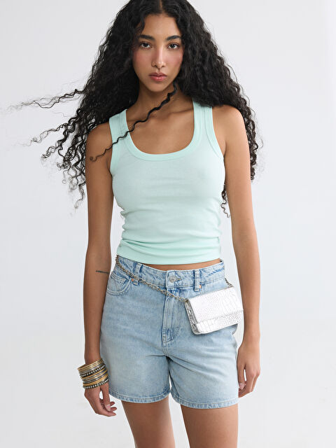 XSIDE U Yaka Kadın Fitilli Atlet