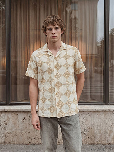 LCW Vision Regular Fit Desenli Erkek Gömlek