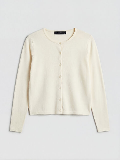 LCW Vision Bisiklet Yaka Kadın Triko Hırka - S6R034Z8-FDU