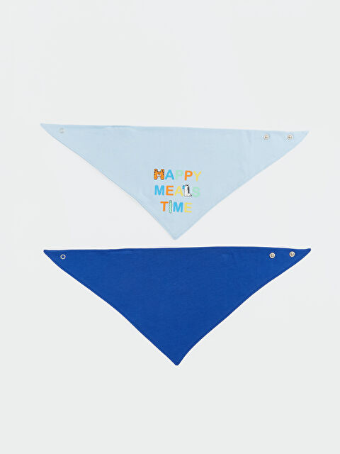 LCW baby Baskılı Erkek Bebek Mama Önlüğü 2'li