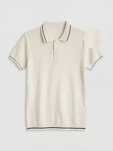 LCW Kids Polo Yaka Erkek Çocuk Triko Kazak - S6R149Z1-V9H