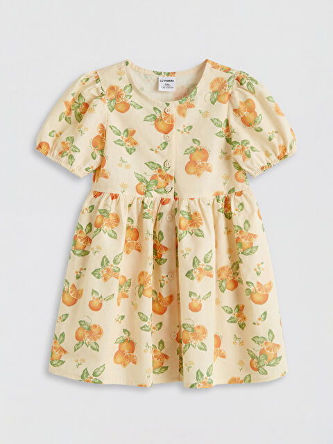 LCW Kids Balon Kollu Kız Çocuk Elbise - S6R278Z1-LRA