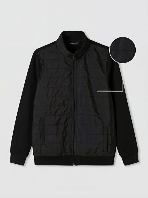 LCWAIKIKI Classic Dik Yaka Erkek Fermuarlı Sweatshirt - S6R323Z8-CVL