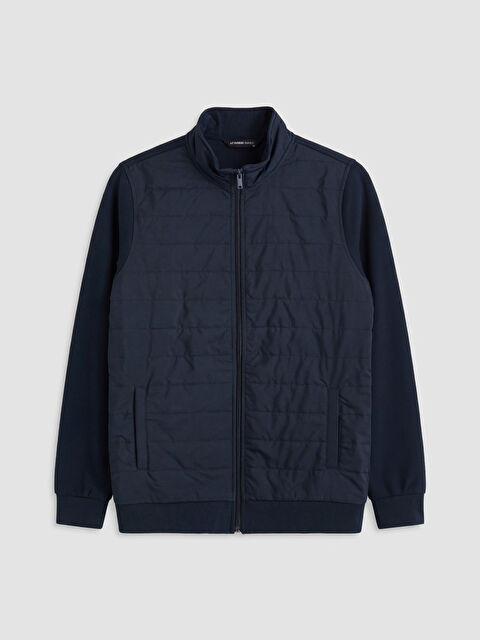 LCWAIKIKI Classic Dik Yaka Erkek Fermuarlı Sweatshirt