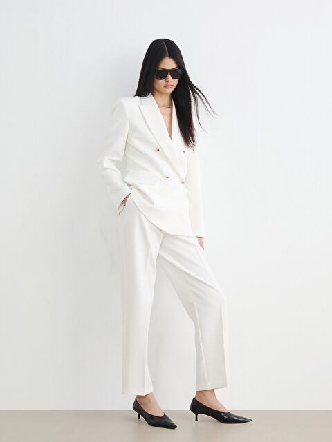 LCW Vision Yüksek Bel Pileli Kadın Kumaş Pantolon - S6R339Z8-R9J