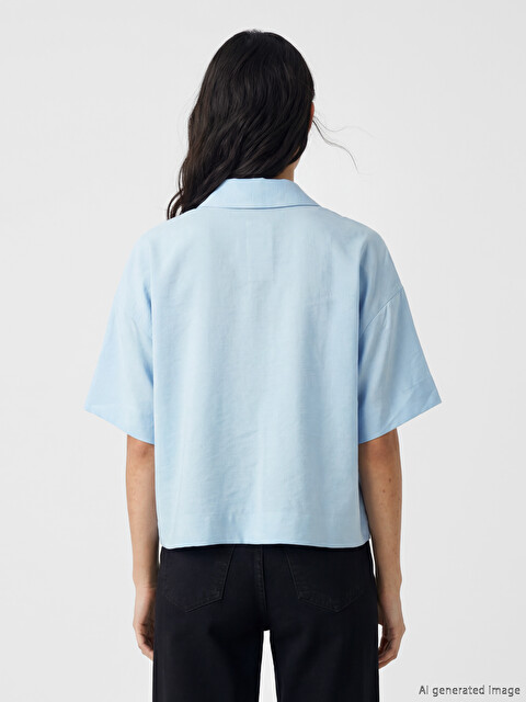 LCW Vision Modal Blended Women's Shirt - S6R348Z8-DJE - LC Waikiki